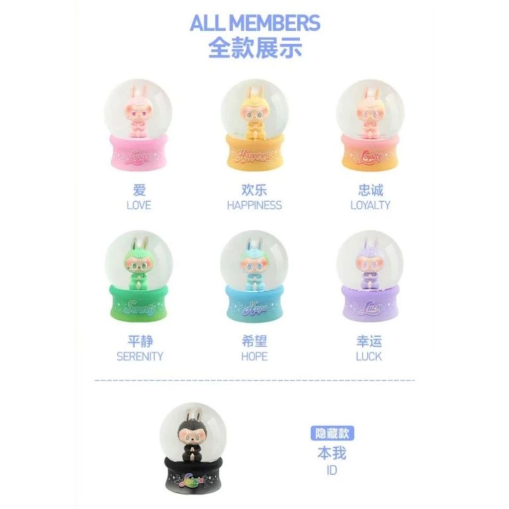 Live ** Labubu THE MONSTERS Big into Energy Crystal Ball POP MART พร้อมส่ง