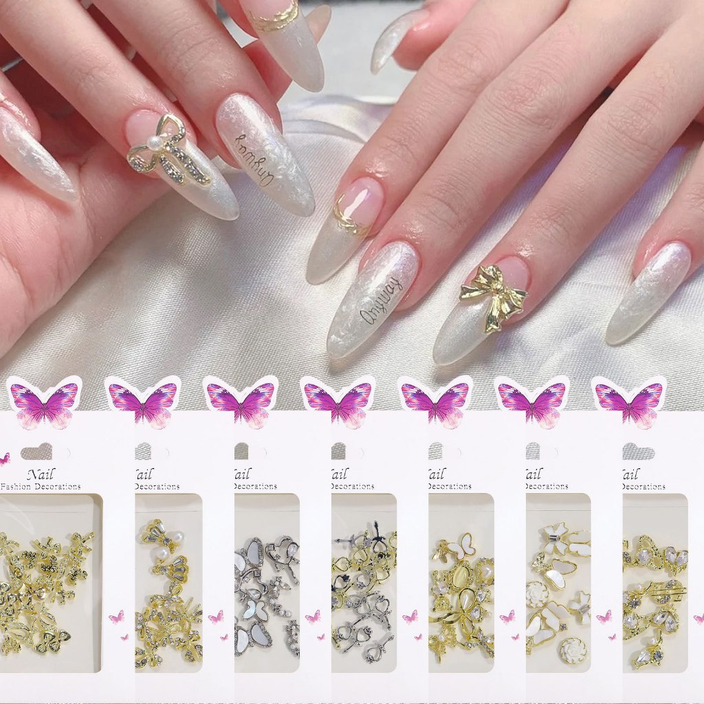 อะไหล่ติดเล็บ สุดCute อะไหล่โลหะ 3D ซองสีขาว อะไหล่ตกแต่งเล็บ SP0472 / QT0524