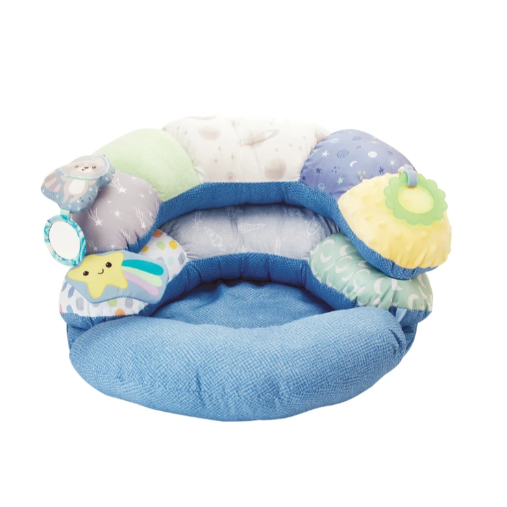 Infantino : 2-IN-1 TUMMY TIME & SEATED SUPPORT - หมอนเกลียวฝึกนั่ง,ฝึกชันคอ