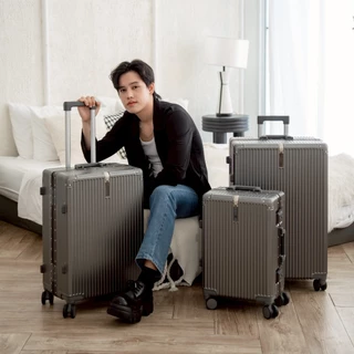 Suissewin กระเป๋าเดินทางล้อลาก เดินทางรอบโลก TSA Lock เฟรมอลูมิเนียม วัสดุPC เข้ามุมกันกระแทก มีตะขอหน้า CR95