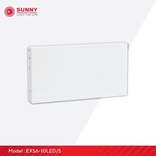 SUNNY Exit Sign Light ป้ายไฟทางออกฉุกเฉิน รุ่น EXS6-10LED/S 1 หน้า (ติดลอย,ติดผนัง) LED 10W สำรองไฟนาน 3 ชม. ECO Mode