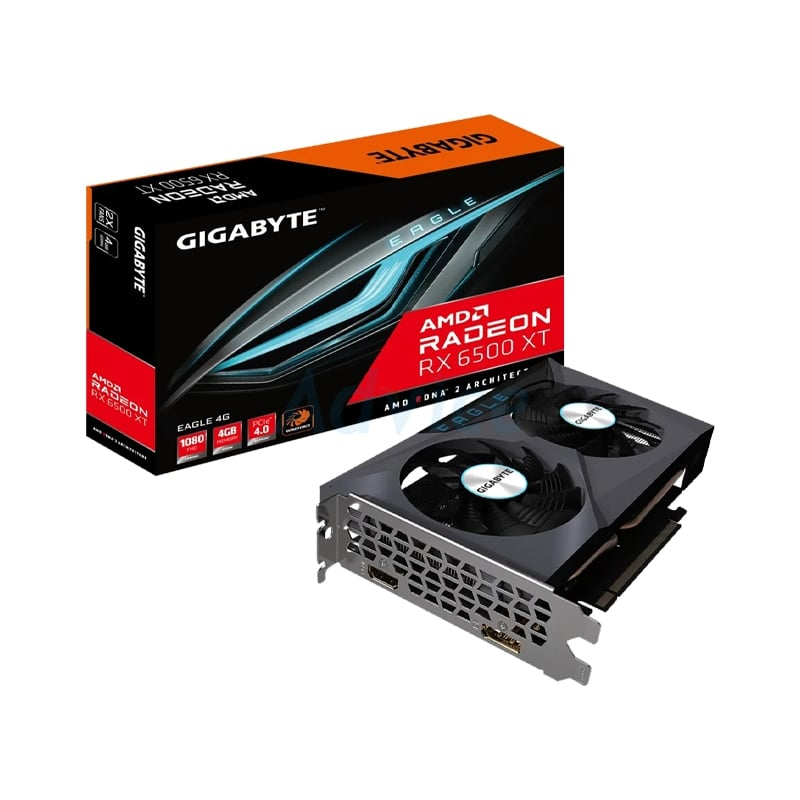การ์ดจอ VGA GIGABYTE RADEON RX 6500XT EAGLE - 4GB GDDR6 (REV. 1.0)(ประกัน3ปีเต็ม)