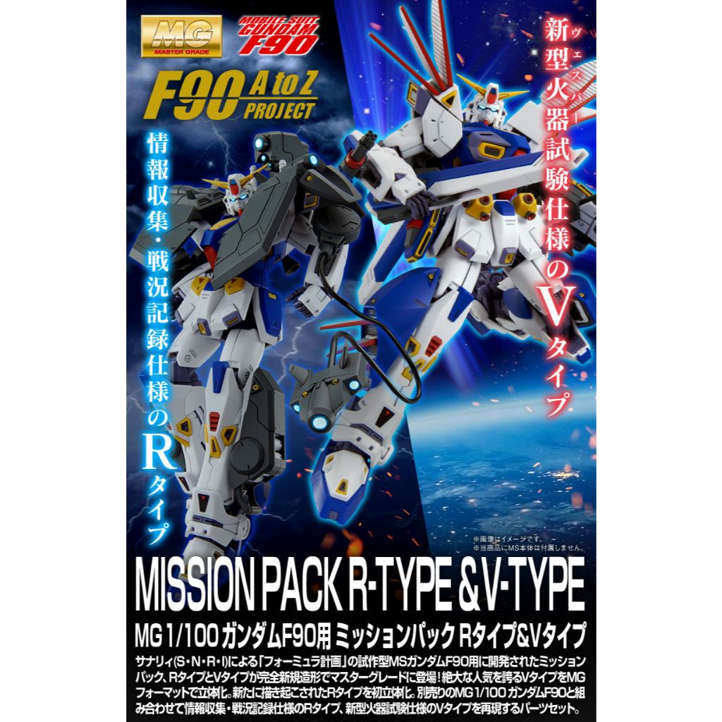 [P-BANDAI] MG 1/100 Mission Pack R-Type & V-Type for Gundam F90
