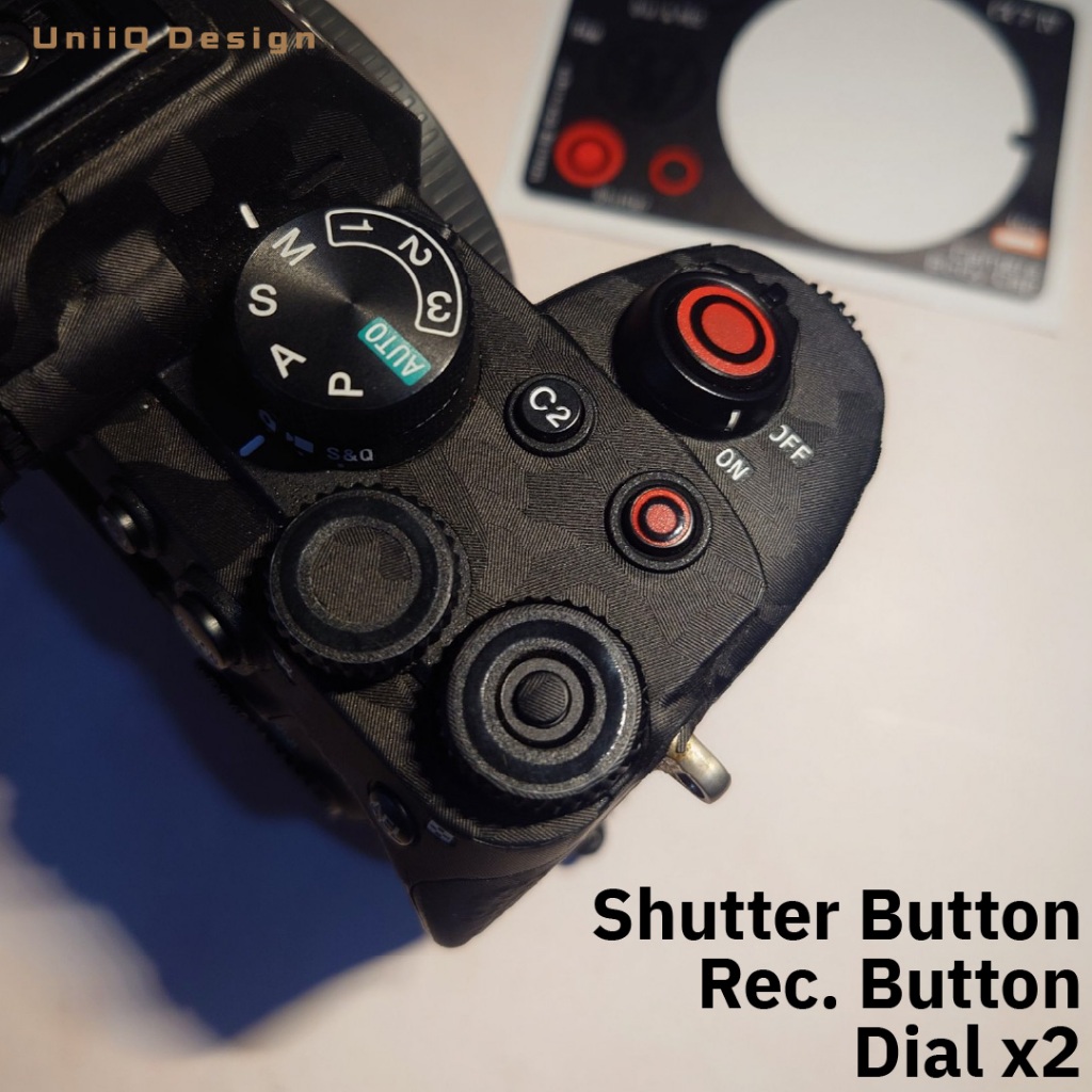 สติกเกอร์ฝาปิดบอดี้กล้อง สำหรับ SONY [Fullframe] มีบอกรุ่นกล้อง / ปุ่ม / ไดอัล Body cap sticker - รูปที่ 2