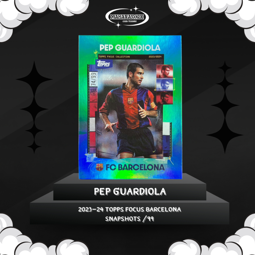 Pep Guardiola 2023-24 Topps Focus Barcelona Snapshots /99