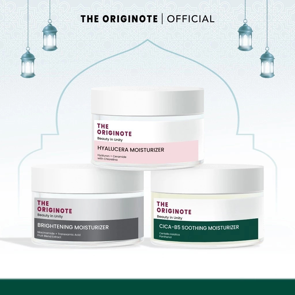 The Originote Brightening Moisurizer + Hyalucera moisturizer เพิ่มความกระจ่างใส