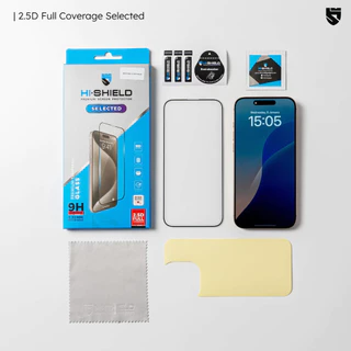 Hi-Shield ฟิล์มกระจก Selected เต็มจอ ใส ด้าน กันมอง สำหรับ IP18/17/16/15 /14/13/12/11/Plus/Pro Max