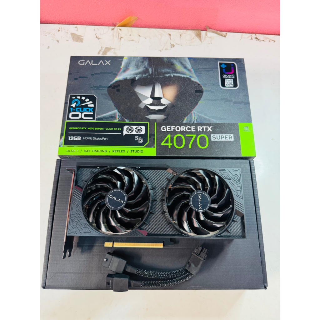 ขายการ์ดจอมือสอง GALAX 1-CLICK OC 2X RTX4070SUPER 12GB GDDR6
