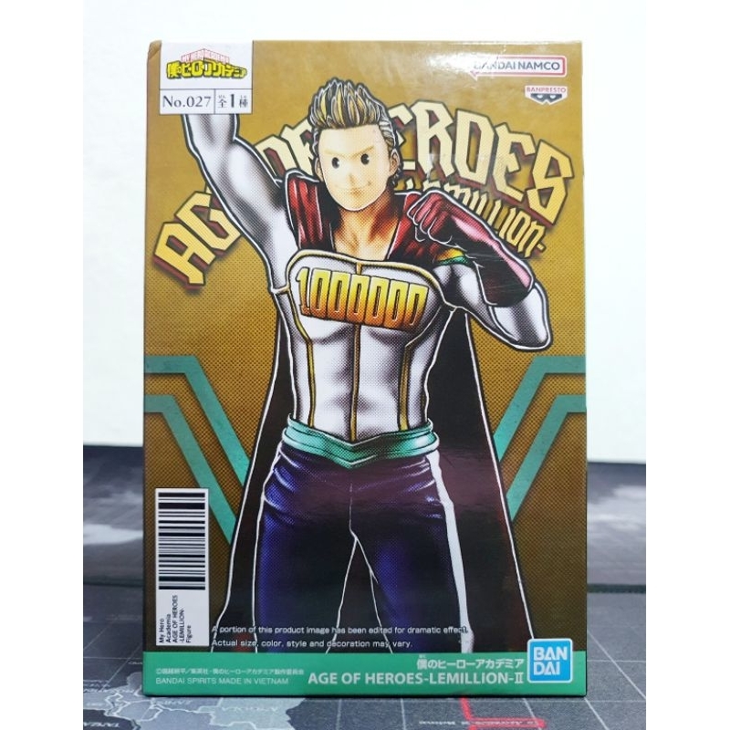 [ของแท้] Mirio Togata (Lemillion) - Age of Heroes Vol.27 , Banpresto (My Hero Academia)