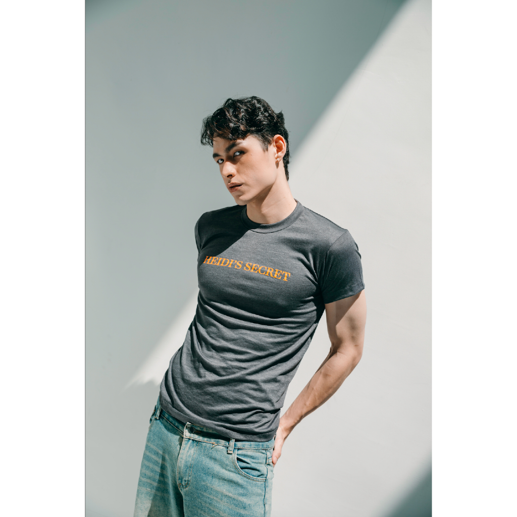 Heidi’s Secret Classic Tee - Grey Pumpkin/Red/Blue #NewColor