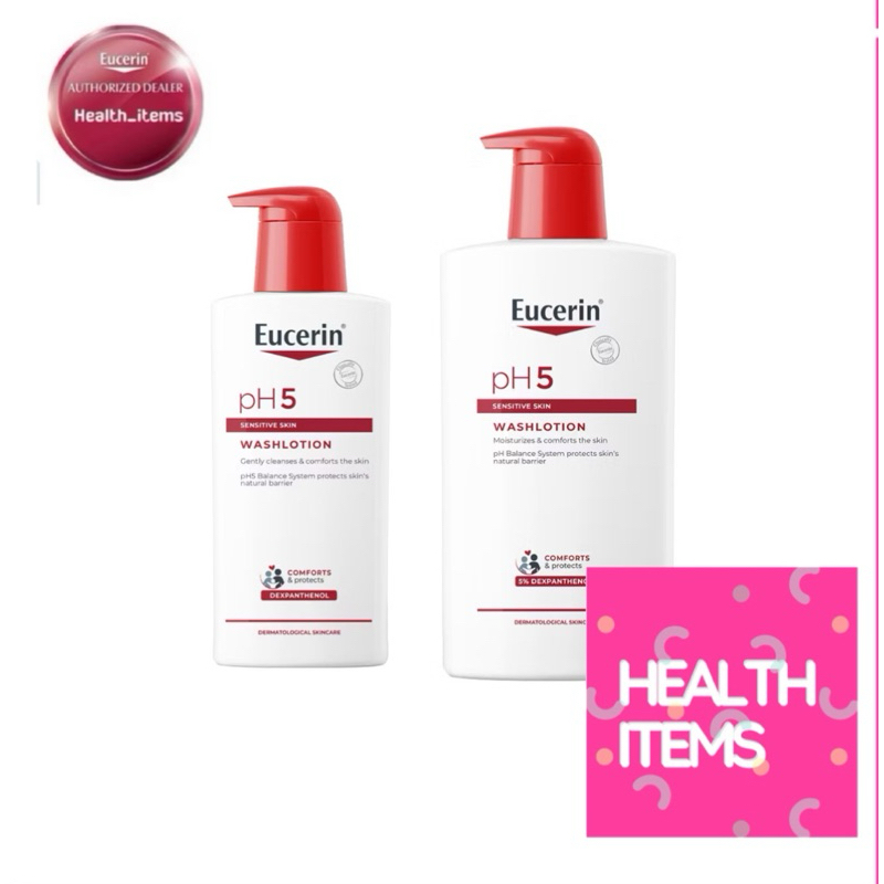 Eucerin PH5 Wash Lotion  ครีมอาบน้ำสำหรับฟื้นบำรุงเกราะปกป้องผิว