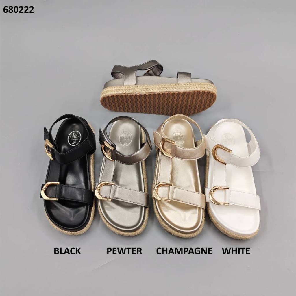 รองเท้าแตะลำลองสไตล์เกาหลีมีสายรัดข้อเท้า Soft Sandals ไซส์ 36-40