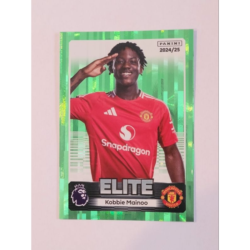 Panini EPL Sticker 2025 Mainoo Green Parallel