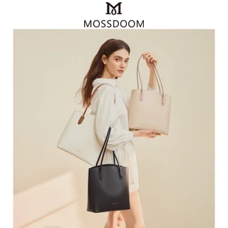 MOSSDOOM Plexy Bag กระเป๋าสะพายไหล่ผู้หญิง กระเป๋าถือ ทรงเรียบง่าย มีสามสี