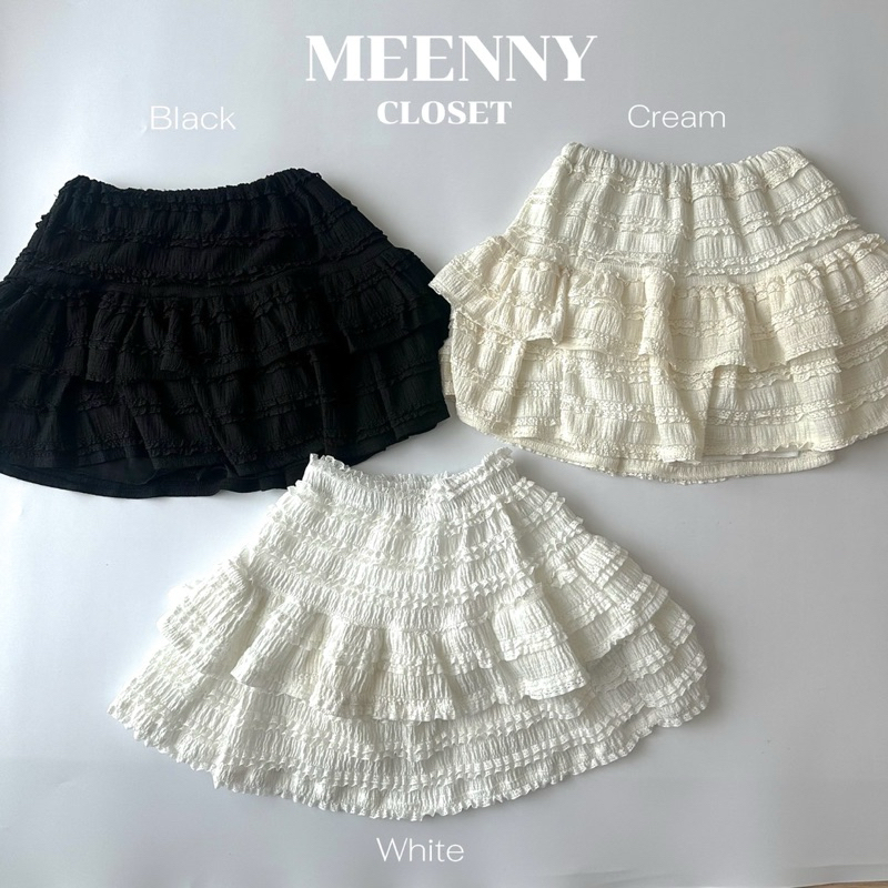 Meenny Closet | PN03 (มีSize) กระโปรงขนมชั้น มีsize  MEENNY