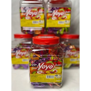 โยโย่ เยลลี่ รวมรสผลไม้ แบบกระปุก 450 กรัม ( 90 เม็ด )