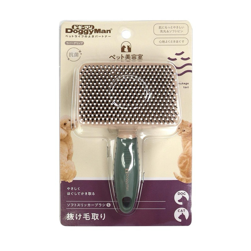 หวี Doggyman Pet Beauty Salon Soft Slicker Brush Small Dog Cat