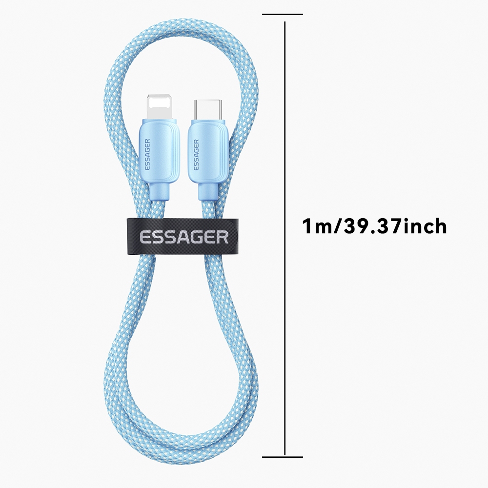 Essager สายชาร์จ  29W Type C ถึง L สำหรับโทรศัพท์ สายชาร์จเร็ว 3A USB2.0 480Mbps รูปที่ 5