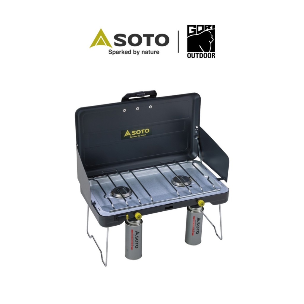 [4.4 โค้ด GORI44 รับ Coin 10%] Soto 2-Burner Stove เตาแคมป์ปิ้ง สองหัว