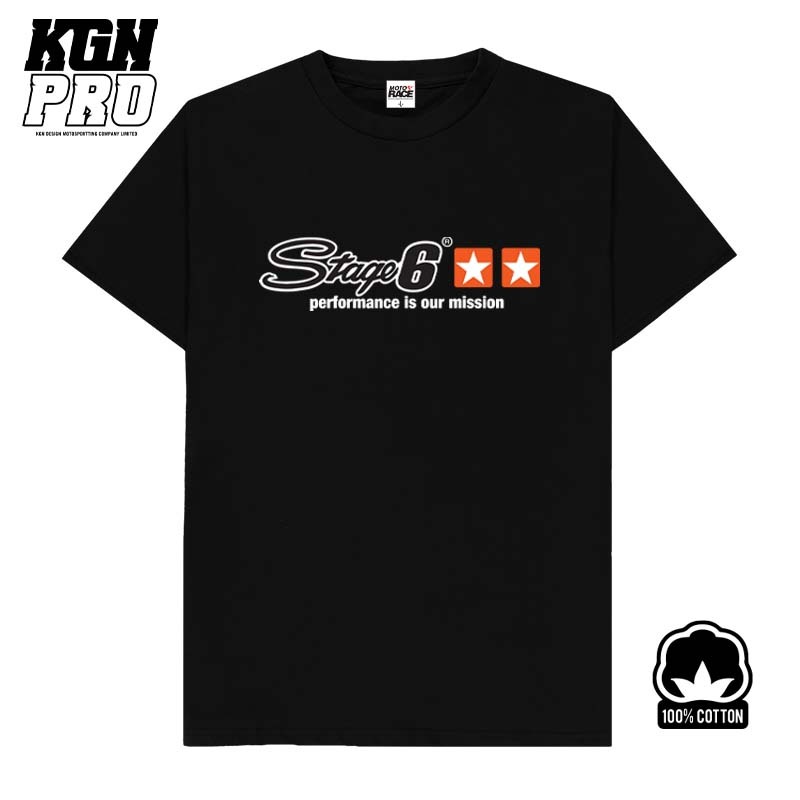 เสื้อยืด RACING คอกลม เสื้อซิ่ง COTTON100% [STAGE6]