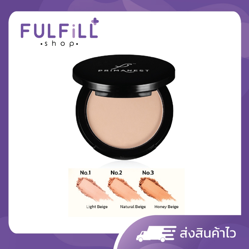 PrimaNest Birdnest Face Powder SPF 25 PA+++ 10g  พรีมาเนสท์ เบิร์ดเนสท์ เฟส พาวเดอร์ มีทั้งหมด 3 สี