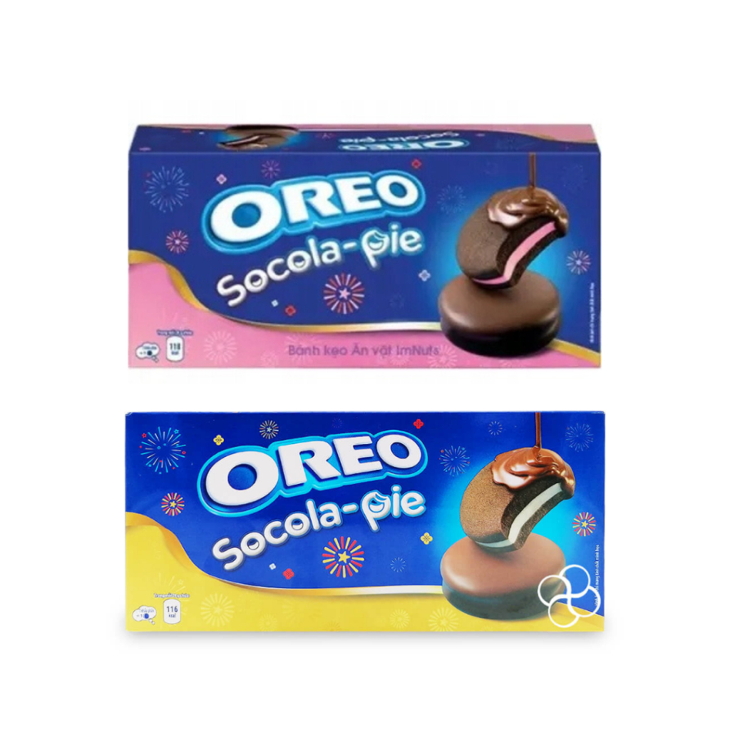 Oreo Socola-pie มี 2 รสให้เลือก ขนาด 112-168g สินค้าจากเวียดนาม ไม่มีฮาลาล
