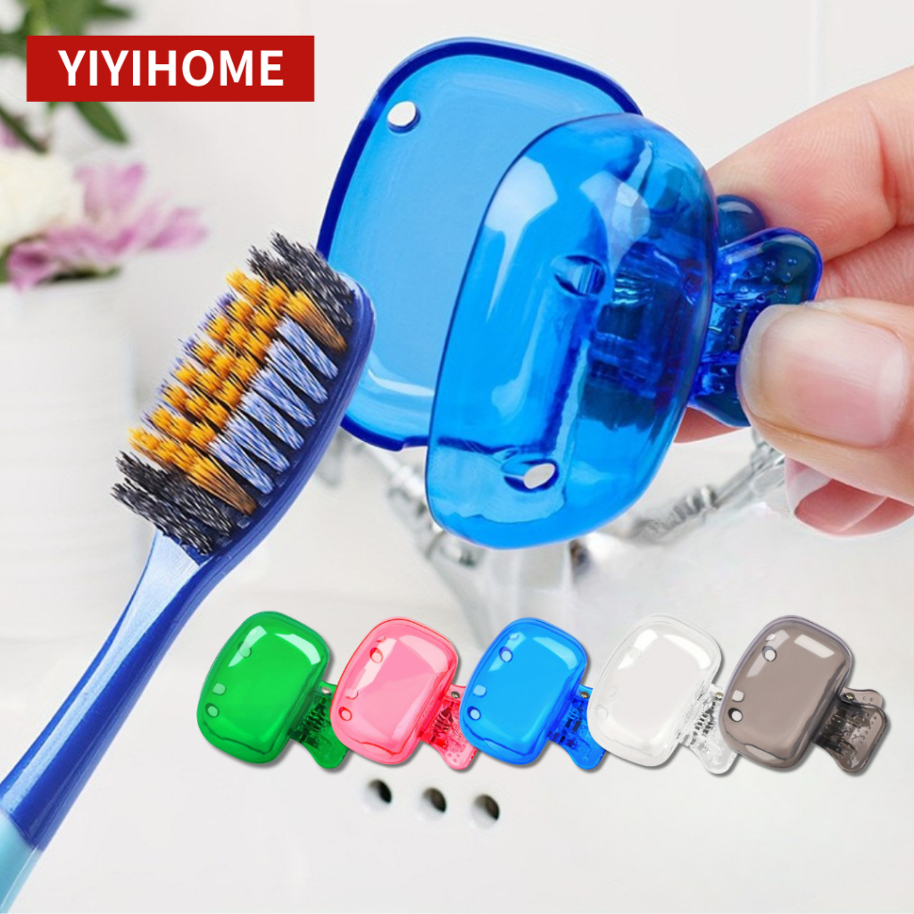YIYIHOME  ฝาครอบหัวแปรงสีฟัน แบบหนีบ  ป้องกันฝุ่น สิ่งสกปรกจากอากาศ พกพาสะดวก น่ารัก สีสดใส