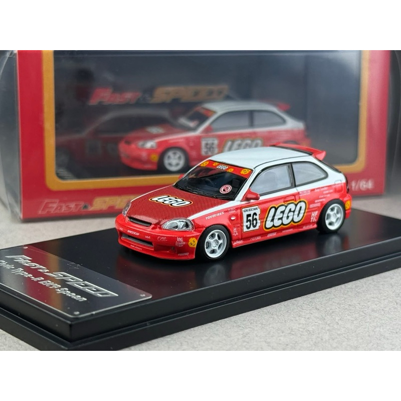 🔹Honda Civic Type R EK9 LEGO Scale 1:64 ยี่ห้อ FastSpeed