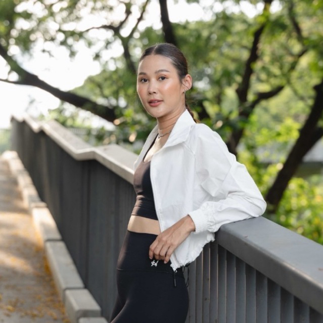 Defect SALE🔥T06🔹Active Air Jacket เสื้อแจ็คเก็ตทรงครอป ตัวปักด้านหลังตามรูปสุดท้ายค่ะ คุณภาพสินค้าเห