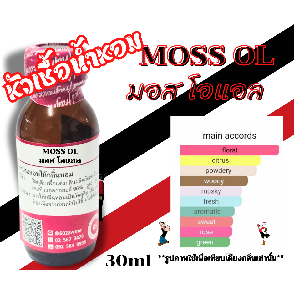 หัวเชื้อน้ำหอมเข้มข้น กลิ่นมอสชิโน โอแอล(MOSH OL) 30ml,100ml น้ำหอมสำหรับผู้หญิง กลิ่นหรูหรา มีสไตล์