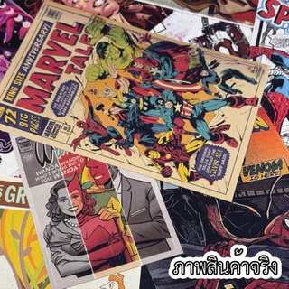 โปสเตอร์แต่งห้องพรีเมี่ยม สไตล์90s Y2K ได้ 10 รูปงานสวย สีชัด poster ตกแต่งห้องหนังมาร์เวล ดีซี Marvel DC มินิมอล วินเทจ