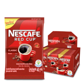 [ยกกล่อง 24 ซอง] NESCAFÉ เนสกาแฟ เรดคัพ 40 กรัม กาแฟสำเร็จรูปผสมกาแฟคั่วบดละเอียด