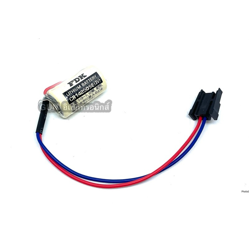 แบตเตอรี่CR14250SE CR14250 14250 3V แบตเตอรี่ลิเธียม FANAC แจ็คดำ  Plug