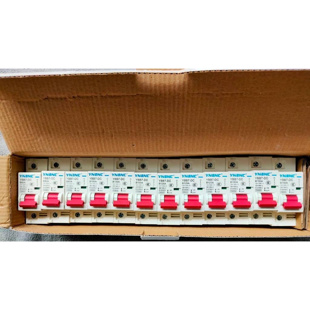 เบรกเกอร์ DC 1P ฺฺฺฺฺB63A 80A 100A 125A 150A 200A 250A สำหรับโซล่าเซลล์ มอเตอร์ไซค์ไฟฟ้า รถไฟฟ้า  พร้อมส่งทันทีในไทย - รูปที่ 6