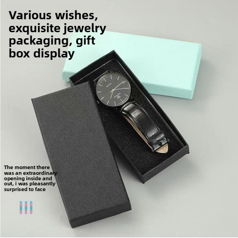 กล่องนาฬิกา กล่องกระดาษของขวัญ มีฟองน้ำด้านใน กล่องใส่นาฬิกา Watch Box 14.5*6.5*2.5CM