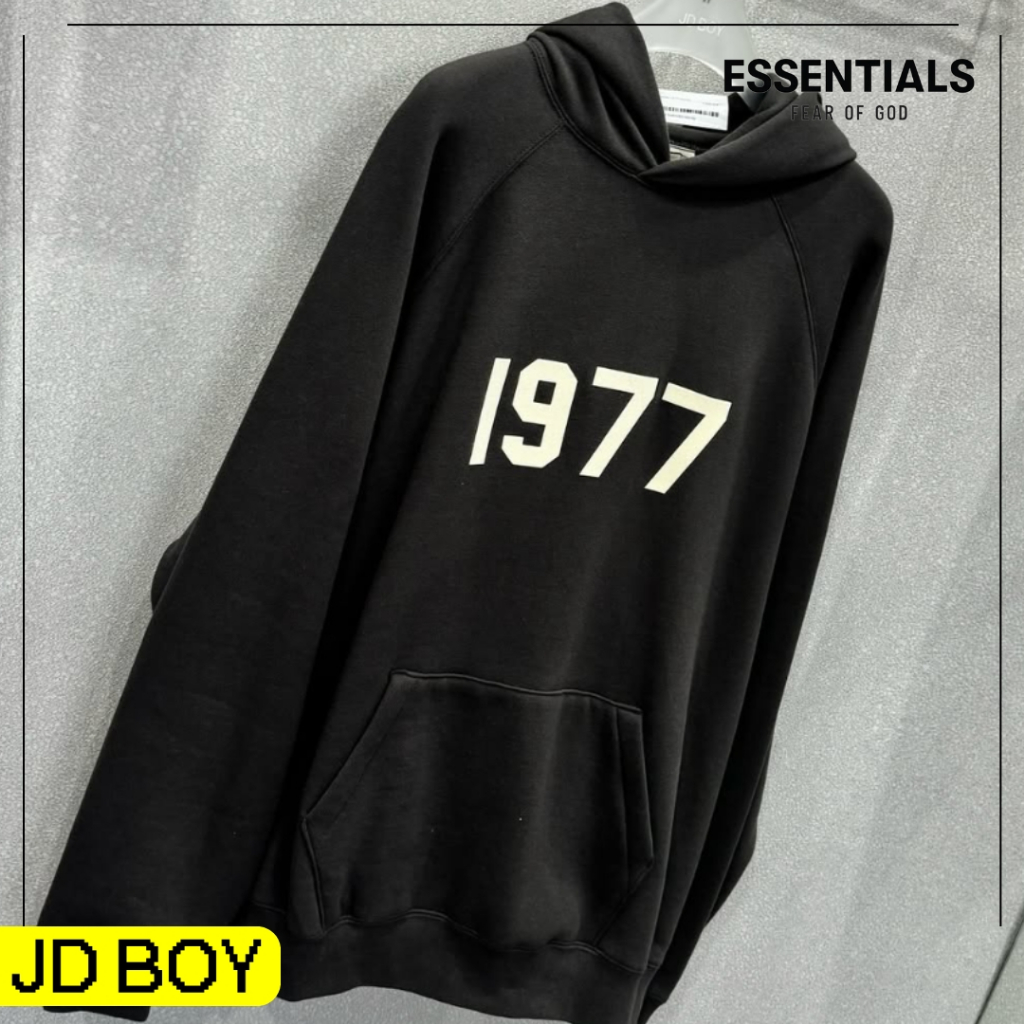 (มีส่งด่วนได้ของเลยวันนี้) JDBOY - FOG ESSENTIALS Hoodie 1977 เอสเซ็นเชียล ฮู้ดดี้ ของแท้