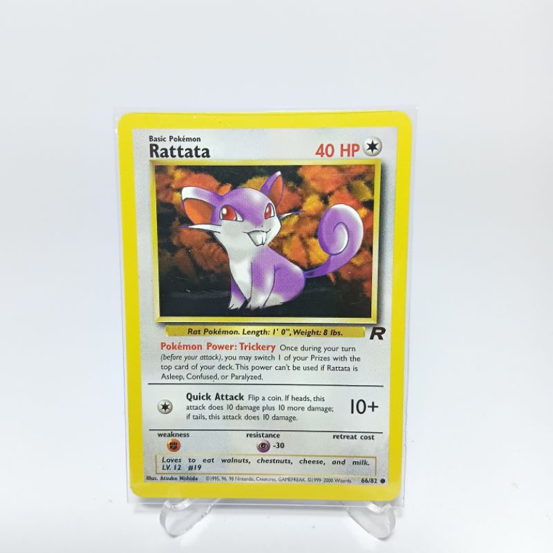 Rattata 66/82 - Team Rocket - Classic Vintage Pokémon Card