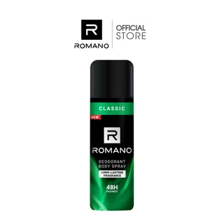 (สเปรย์ 48H) 150ml. Romano Deodorant Spray โรมาโน่ สเปรย์ระงับกลิ่นกาย