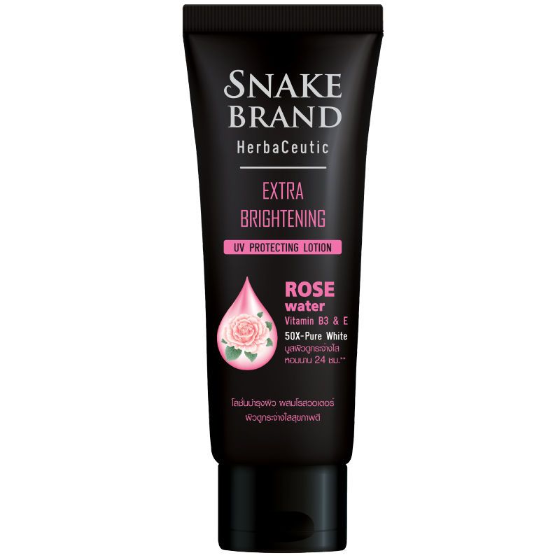 Snake Brand Herbaceutic โลชั่นบำรุงผิวกาย โรสวอเตอร์  180 มล. ผิวกระจ่างใส Rose Water Lotion #12425
