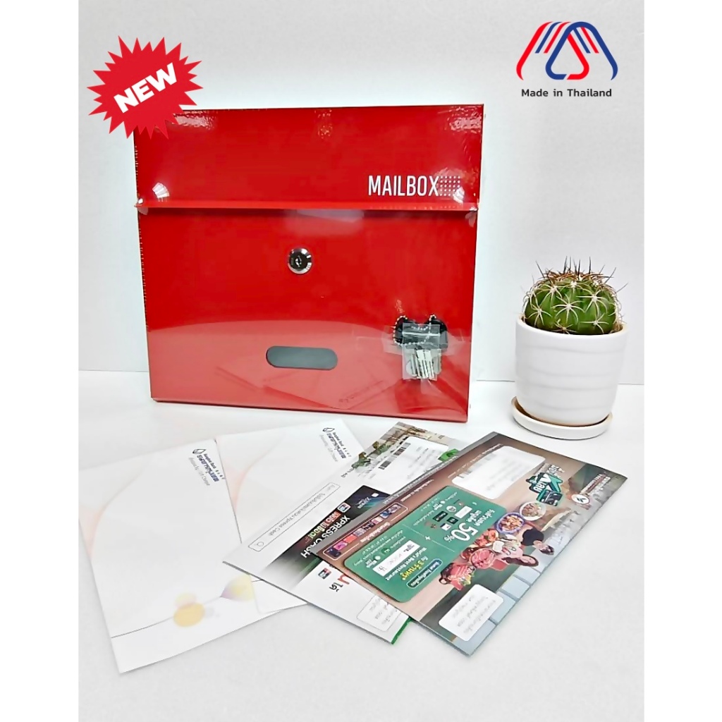 ตู้จดหมาย Robin mail box no.522 (สี 2Tone)