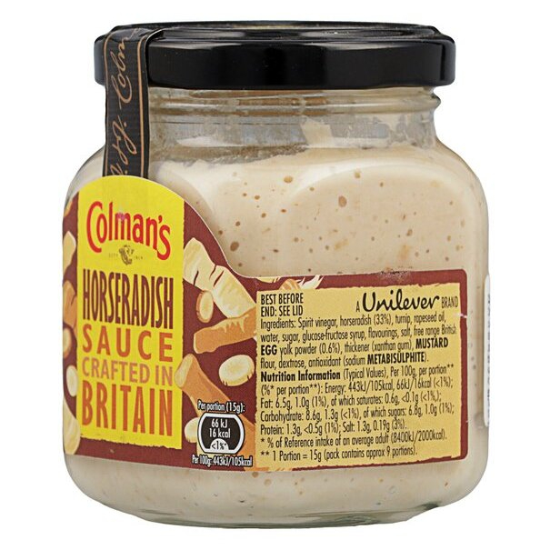 Colmans Horseradish Sauce 136g รูปที่ 2