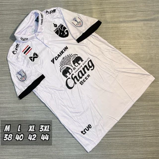 เสื้อกีฬาคอปกเสื้อบอลชายคอปกปักโลโก้ทีมชาติไทยเสื้ออยางเดียวไม่มีกางเกง