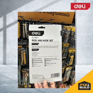ตะขอเกี่ยวงานช่าง รุ่น EDL3104 DELI ไขควง ปลายแหลม งัดซีล ถอดโอริง ตะขอเกี่ยว ซีลยาง เครื่องมือช่าง ซ่อมรถยนต์