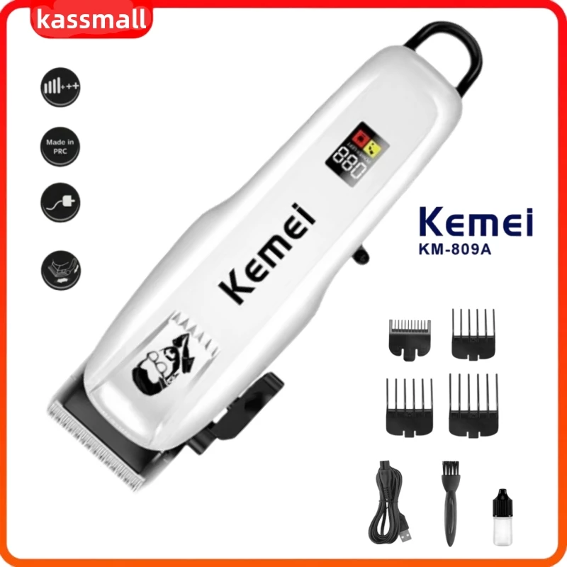 (พร้อมส่ง) KEMEI ตัดผม KM-809A แบตเตอเลี่ยนตัดผม ปัตตาเลี่ยนตัดผม แบตเตอเลี่ยนไร้สาย