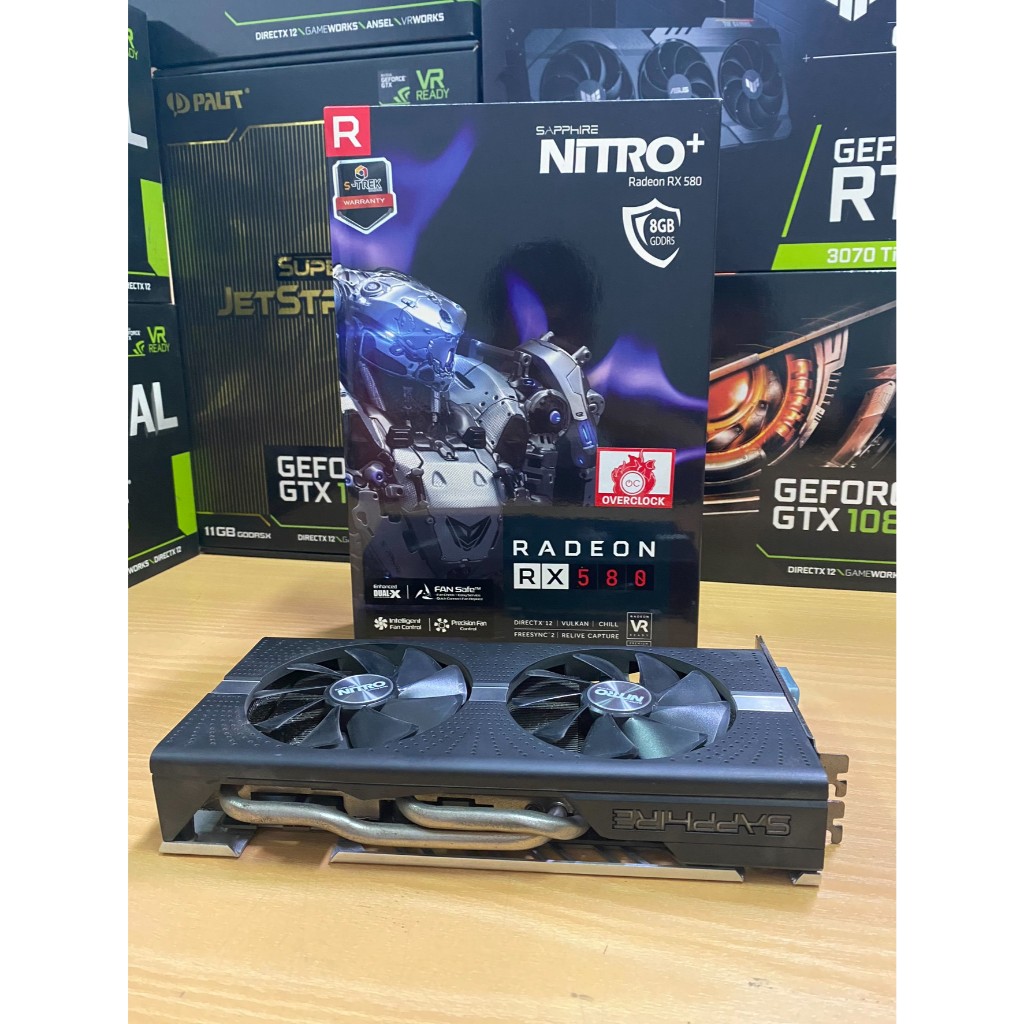 RX 580 8 gb การ์ดจอมือสอง (มีประกัน)