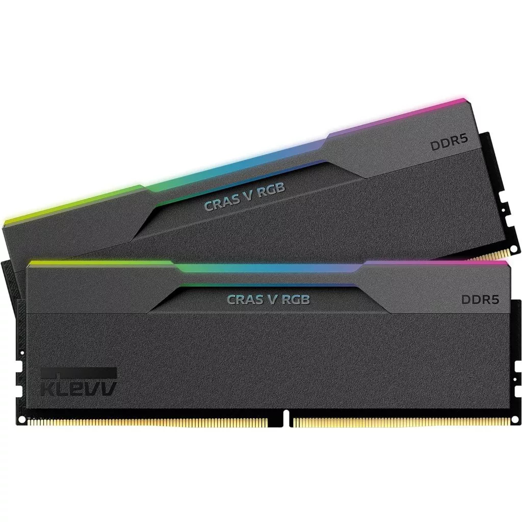 64GB (32GBx2) DDR5 6000MHz RAM (แรมพีซี) KLEVV CRAS V RGB GAMING OC MEMORY