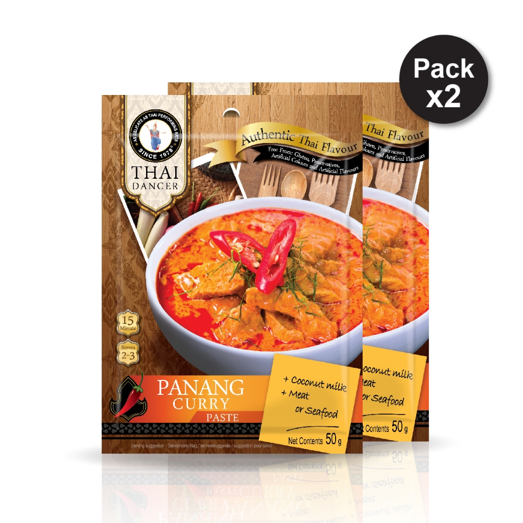 Panang Curry Paste (Thai Dancer Brand) / พริกแกงพะแนง (ตราไทยแดนเซอร์) Pack x 2