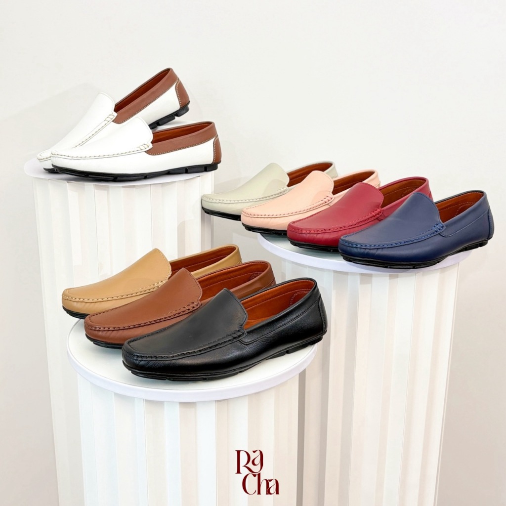 Slipper Loafer โลฟเฟอร์หนังแท้ แบรนด์ไทย/ผลิตโดยทีมช่างไทย*unisex -สามารถใส่ได้ทุกเพศ*