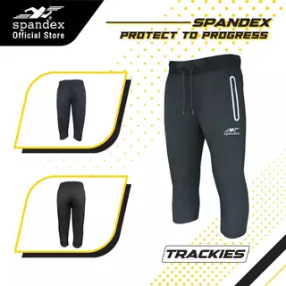 Spandex กางเกงสปอร์ตผ้าSpandexขา5ส่วน นุ่มใส่สบาย ยับยาก กระเป๋ามีซิป เชือก ใส่ลำลอง เล่นกีฬา SS102