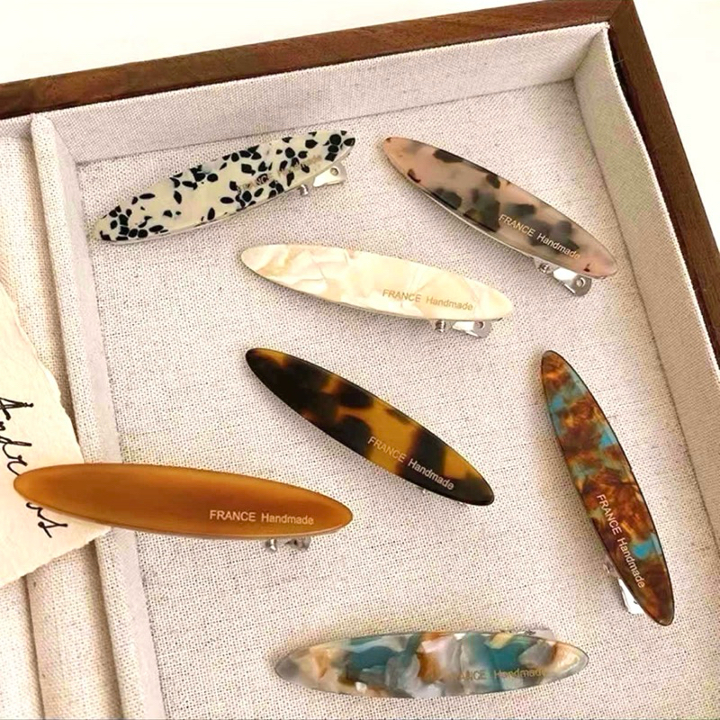 กิ๊บตืดผมวินเทจลายหินธรรมชาติ VINTAGE CLIP ความยาว 6 cm. พร้อมส่งในไทย!!!